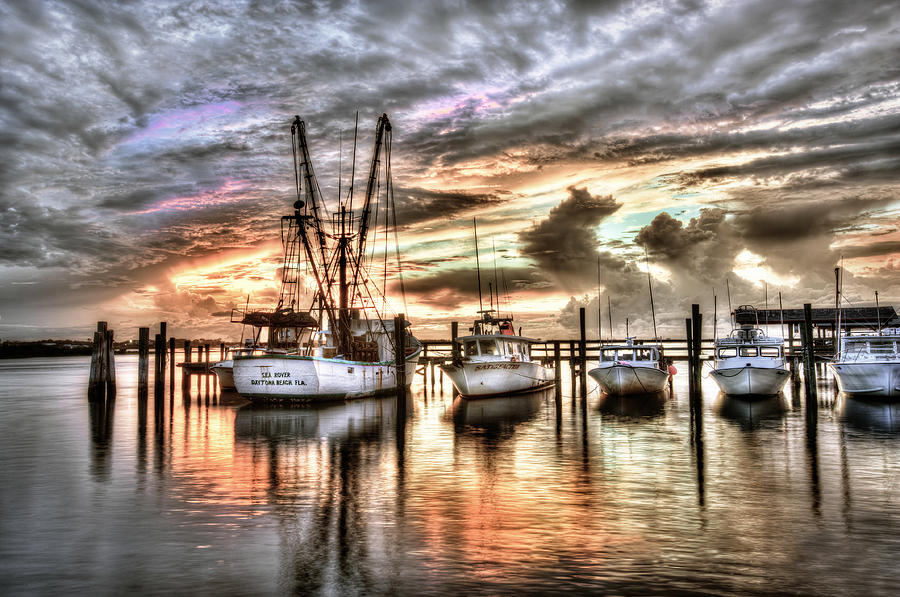 Boat Photograph - Florida Sunset by Brent Craft