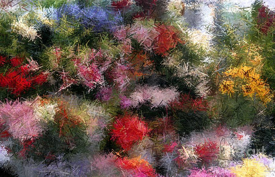 Abstract Paint Digital Art - Florists by Leo Symon