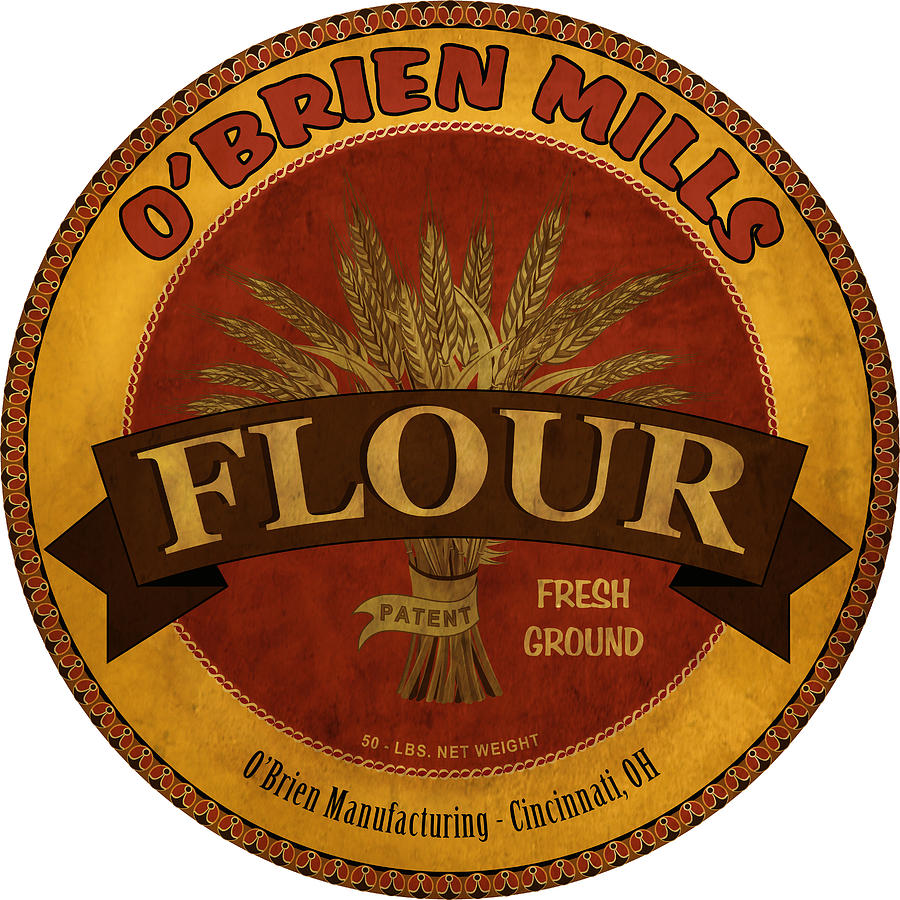 Flour Photograph - Flour Barrel Label by John OBrien