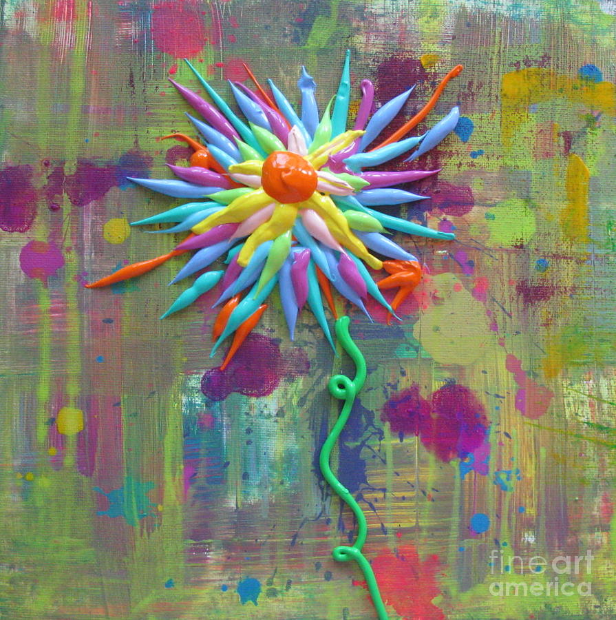 Flower 15 Painting by Jacqueline Athmann