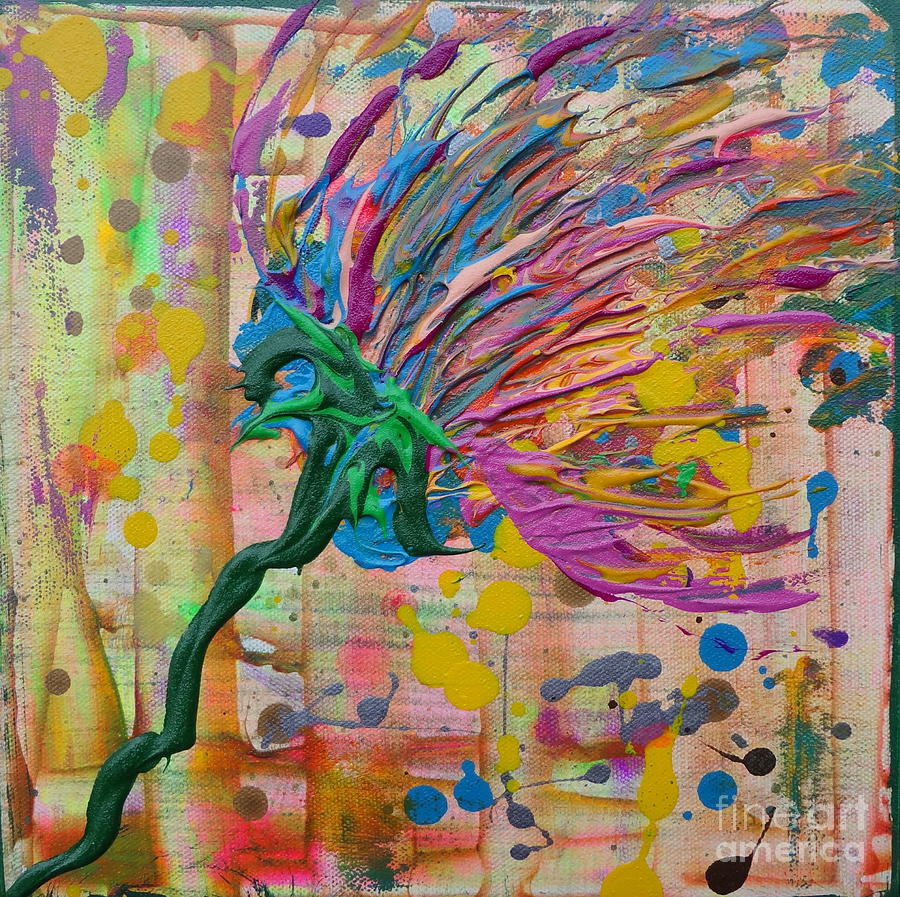 Flower 3 Painting by Jacqueline Athmann