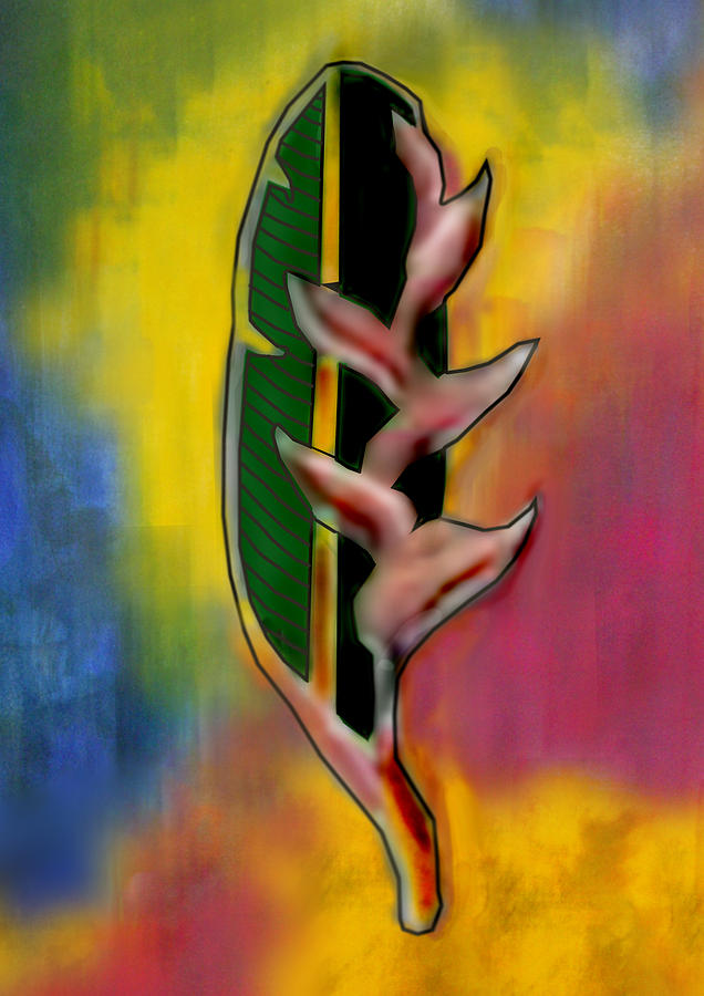 Flower and leaf Digital Art by Sugath Perera - Fine Art America