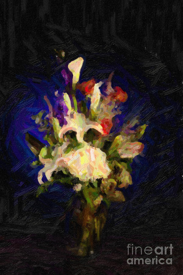 Mac Miller Painting - Flower Arrangement Painting by M K Miller