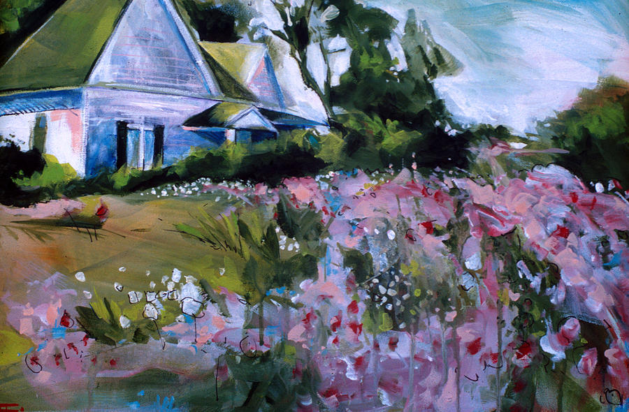 Flower House Painting by John Gholson