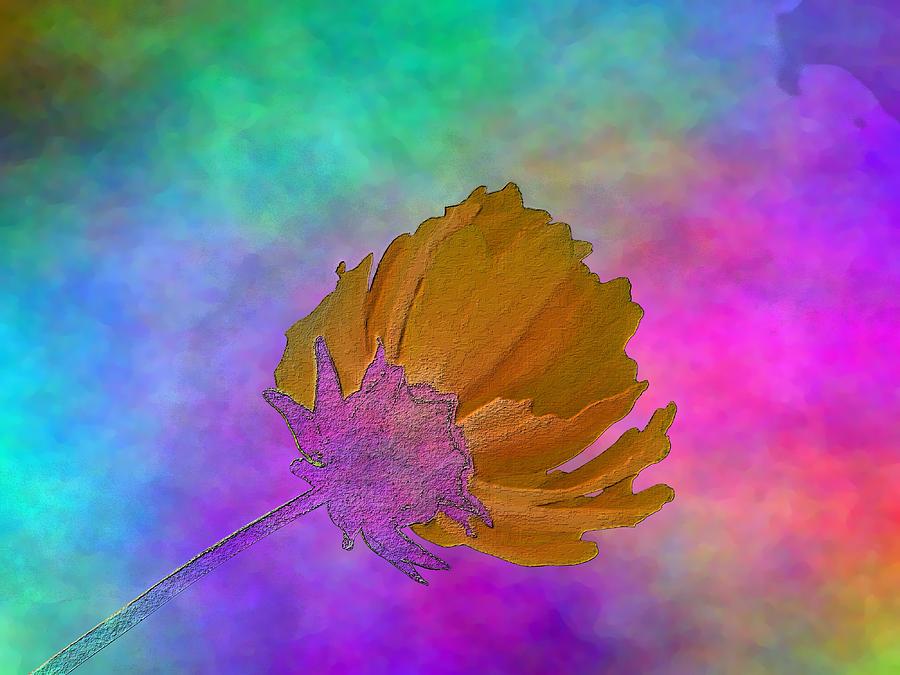 Flower In The Clouds Digital Art by Tim Allen