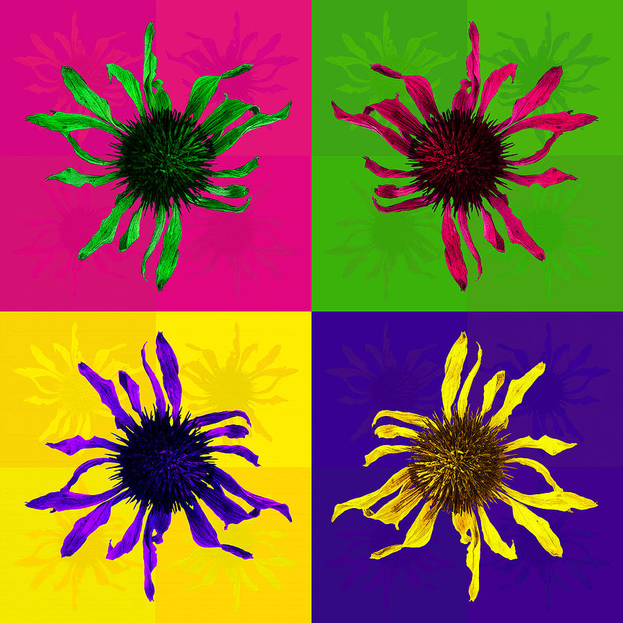 By Kort Flower Pop Art Photograph by Kort Duce By Kort