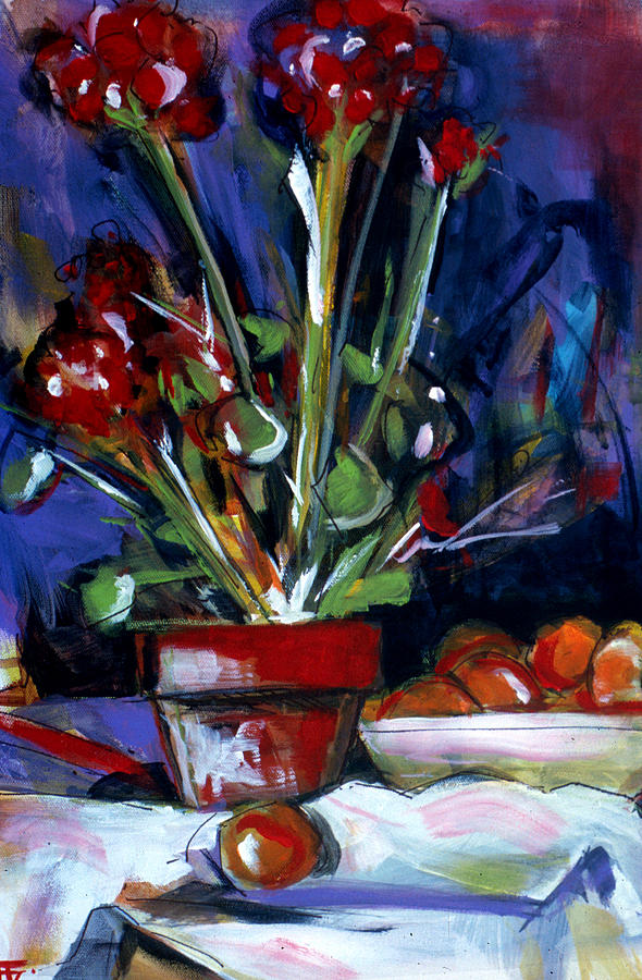 Flower Pot Painting by John Gholson