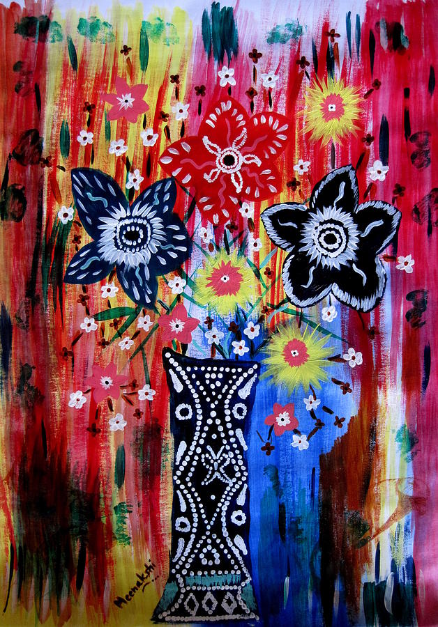 Flower Painting - Flower Vase by Mischa Art and More