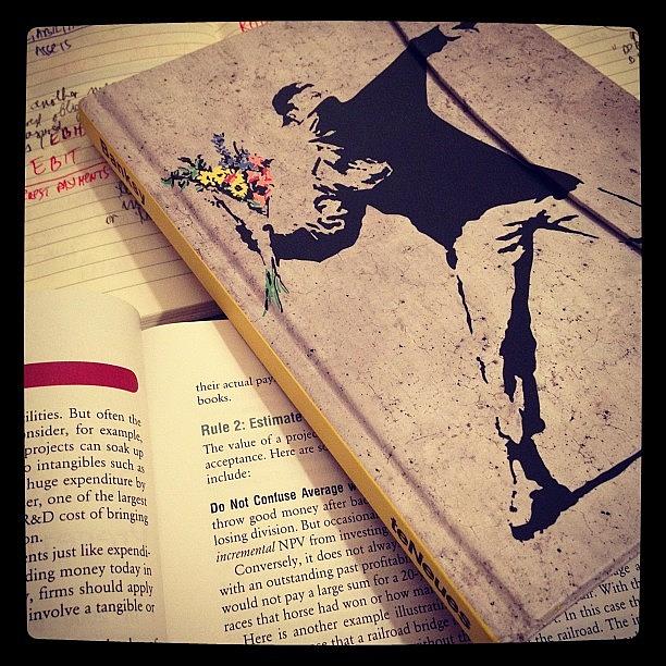 Book Photograph - #flower_bomber #banksy #book by Nikola G