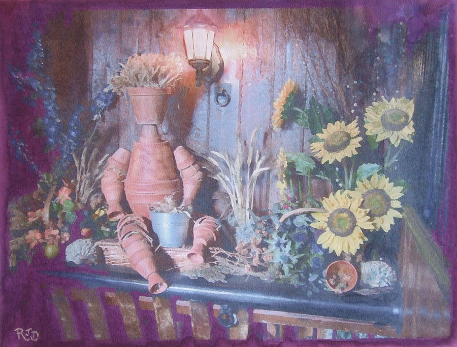 Flowerpotman Painting by Richard James Digance