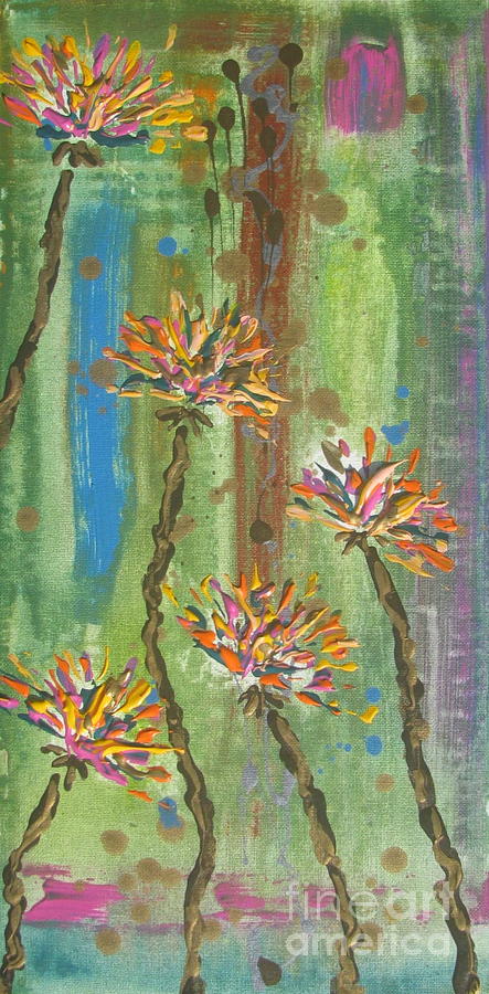 Flowers 2 Painting by Jacqueline Athmann