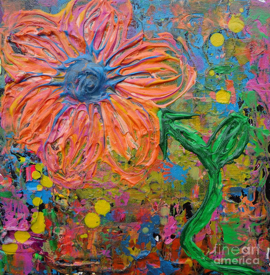 Flowers 4 Painting by Jacqueline Athmann