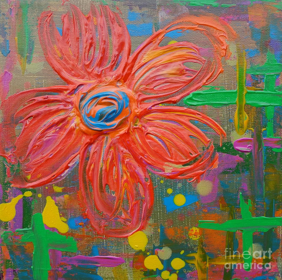 Flowers 5 Painting by Jacqueline Athmann
