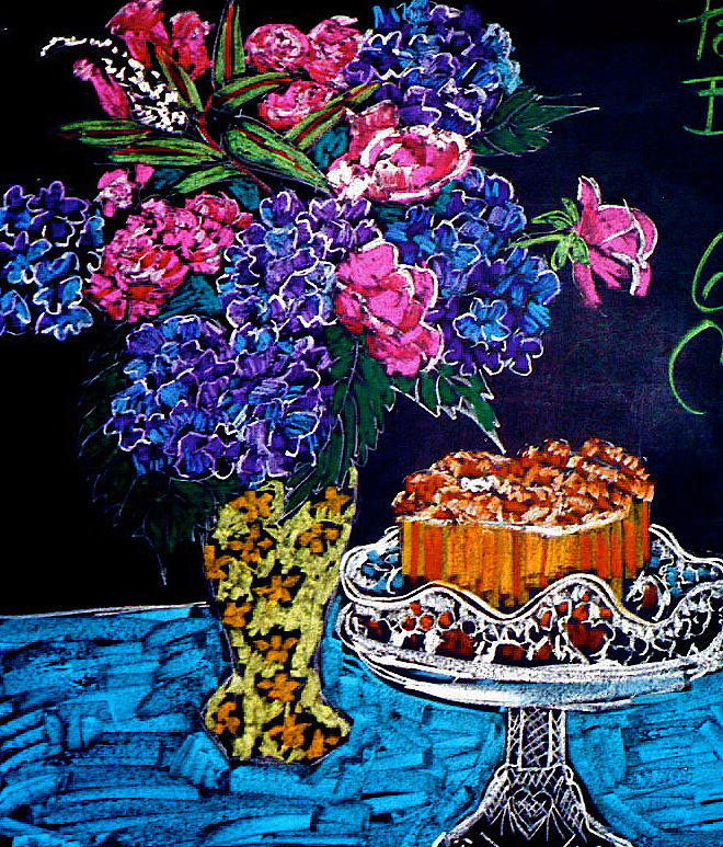 Flowers and Cake by Doris Lane Grey Flowers and Cake by Doris Lane Grey