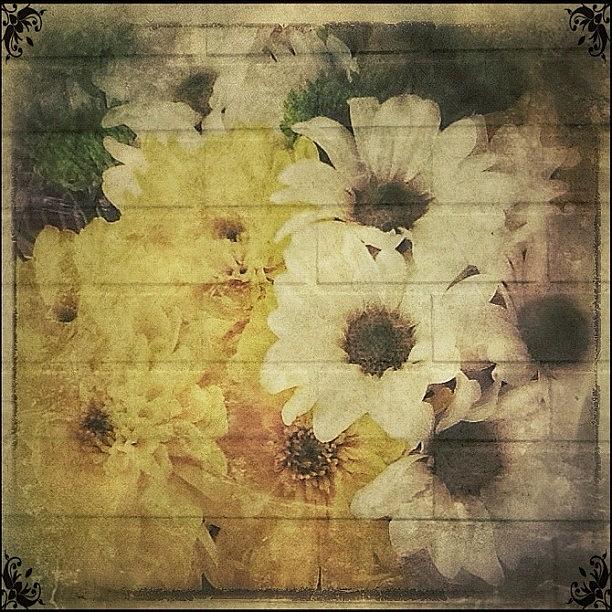 Vintage Photograph - #flowers #bouquet #grunge #vintage by Nicola ام ابراهيم
