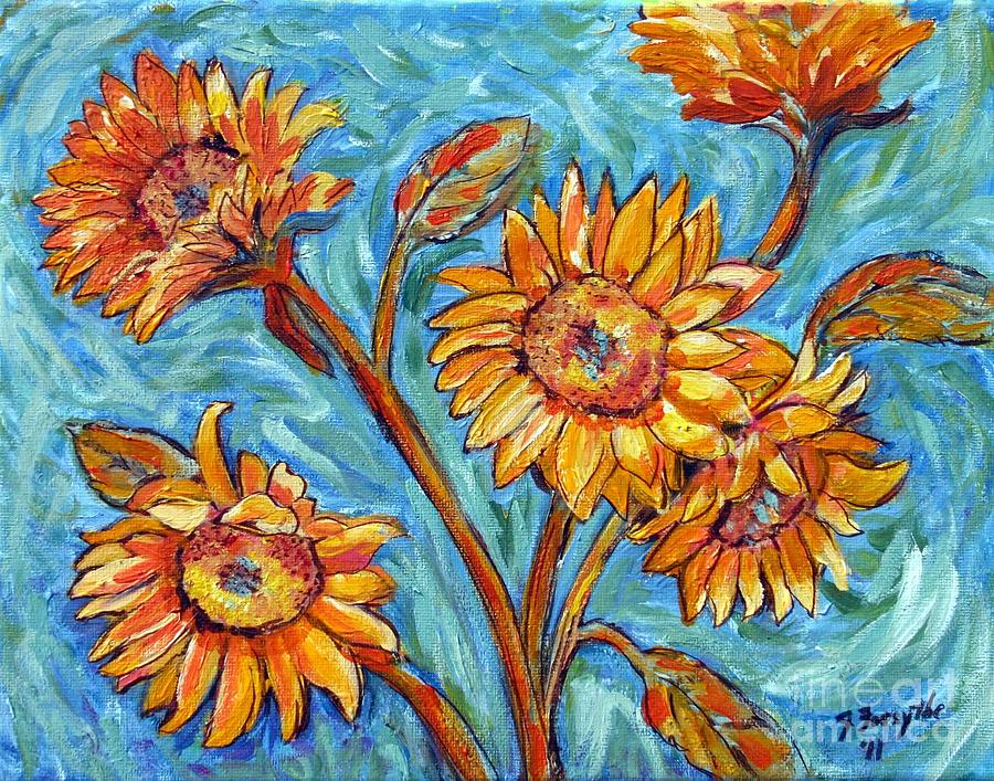 Flowers for Van Gogh Painting by Jeanne Forsythe