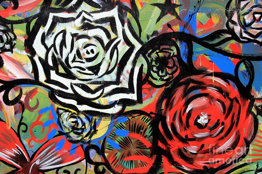 Flowers Graffitis Photograph by Sophie Vigneault - Pixels