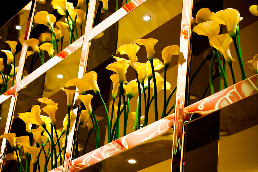 Flowers in a Casino Photograph by Anthony Doudt