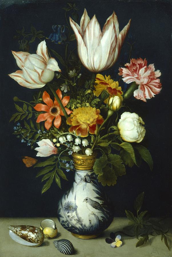Flowers In A Vase Painting Photograph by Photos.com
