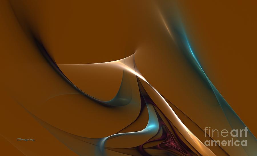 Flowing Curves A Digital Art by Greg Moores