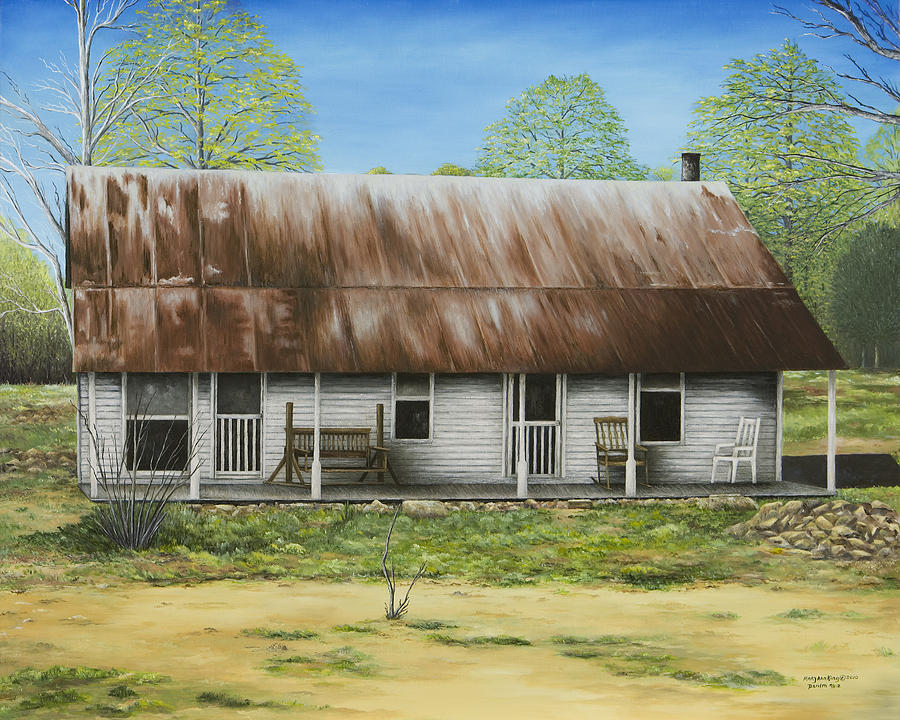 Floyd Arkansas' Oldest House Painting by Mary Ann King Fine Art America
