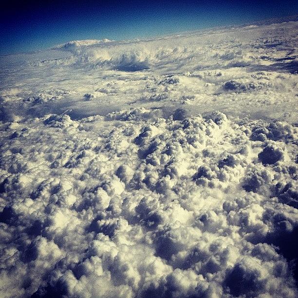 Airplane Photograph - Fluffy Bed Of Clouds by Seth Tours