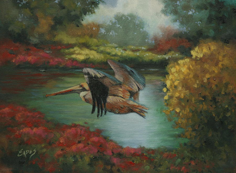 Fly By Painting by Linda Eades Blackburn