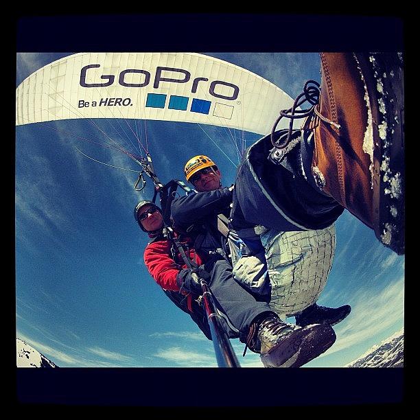 Fly Photograph - #fly  #paragliding  #gopro #sky #clouds by Cesar D Romero