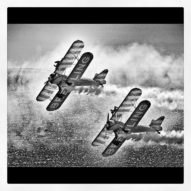 Airplane Photograph - Flyers Mono by Kurt Skeels