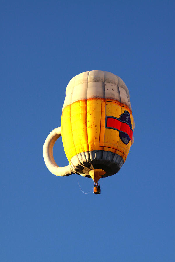 Flying Beer Balloon Photograph by Joe Myeress