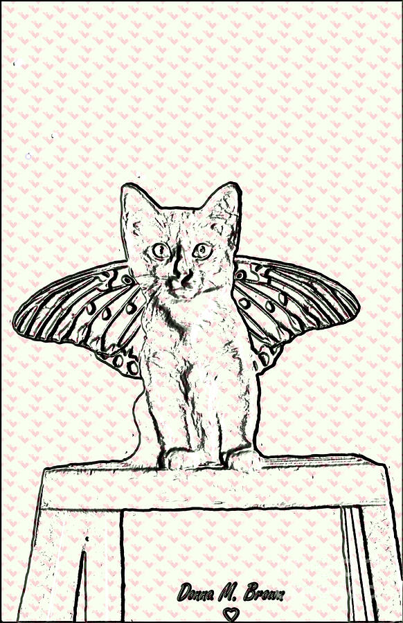 Kitty Angel  Photograph by Donna Brown