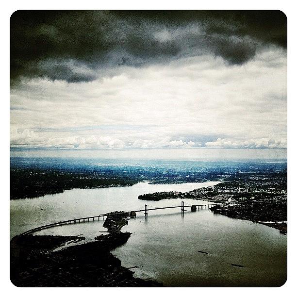 Bridge Photograph - Flying Over New York by Natasha Marco