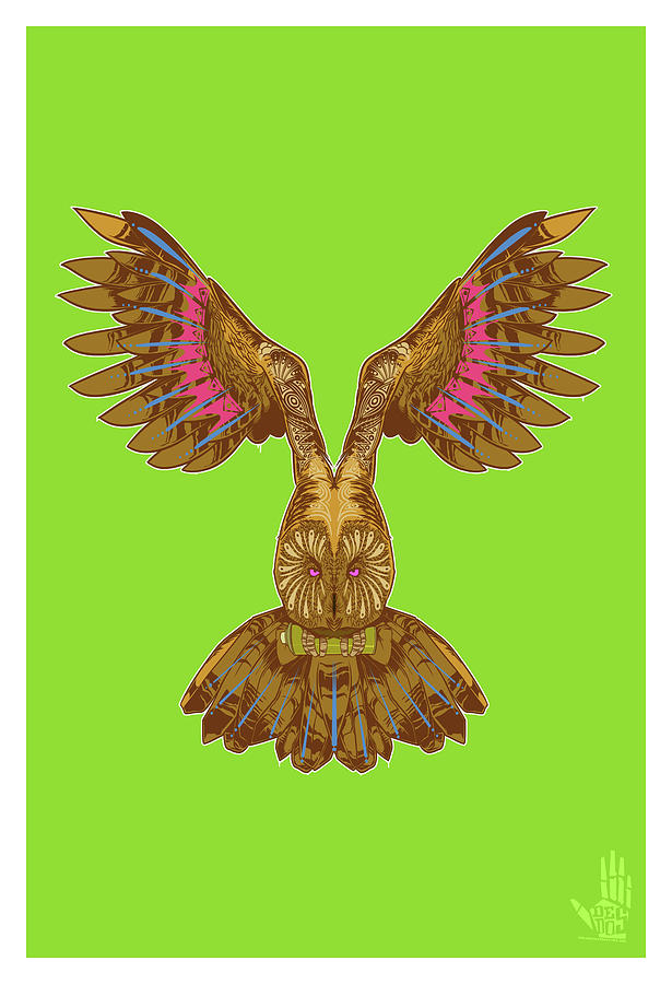 Flying Owl Digital Art by Nelson Garcia