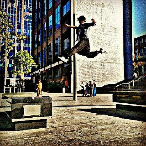 Sports Photograph - Flying #parkour #stride #freerunning by Taha Aitabi