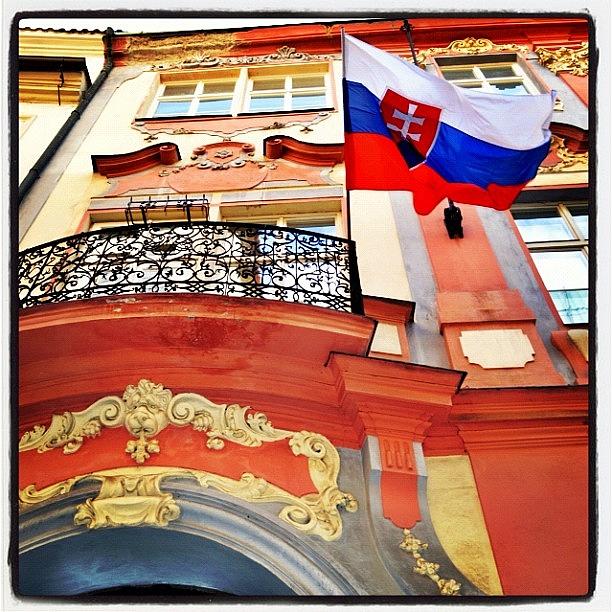 Prague Photograph - Flying The Flag. #prague #praha by Richard Randall
