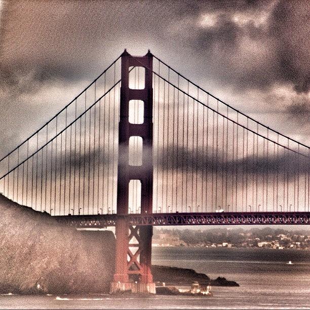 Fog And Rain Clouds On The Golden Gate Photograph by Selina P