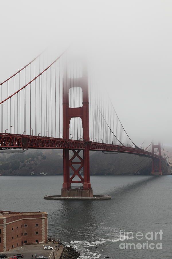 San Francisco Photograph - Fog At The San Francisco Golden Gate Bridge - 5D18869 by Wingsdomain Art and Photography
