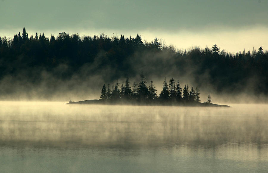 Fog Island Photograph by Peter DeFina