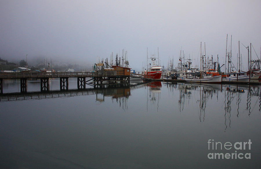Boat Photograph - Fog Rolling In by Kami McKeon