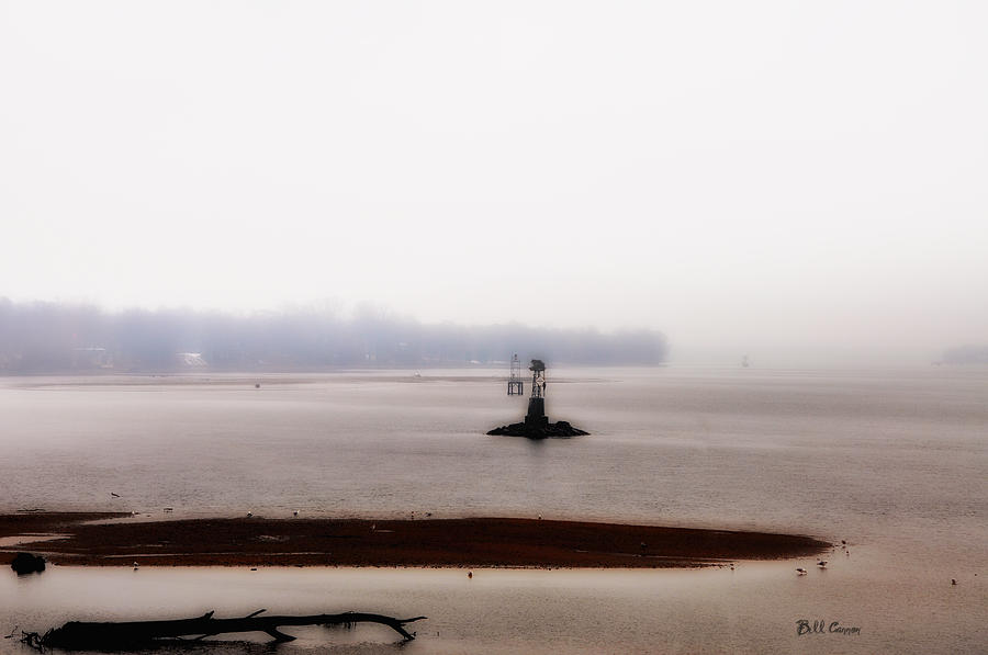Philadelphia Photograph - Foggy Delaware River by Bill Cannon