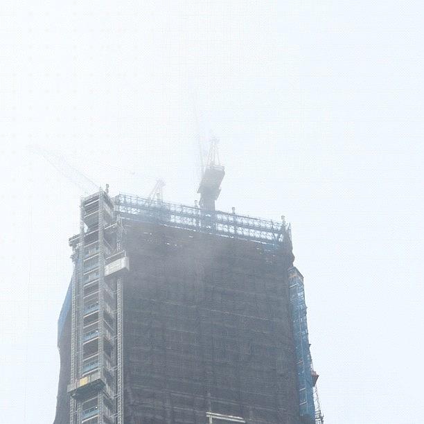 Foggy Freedom Tower In Progress Photograph by Mr The Pete
