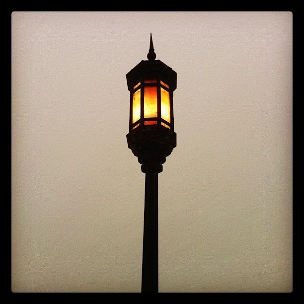 Architecture Photograph - Foggy Lamp Shot. by Jordan Roberts
