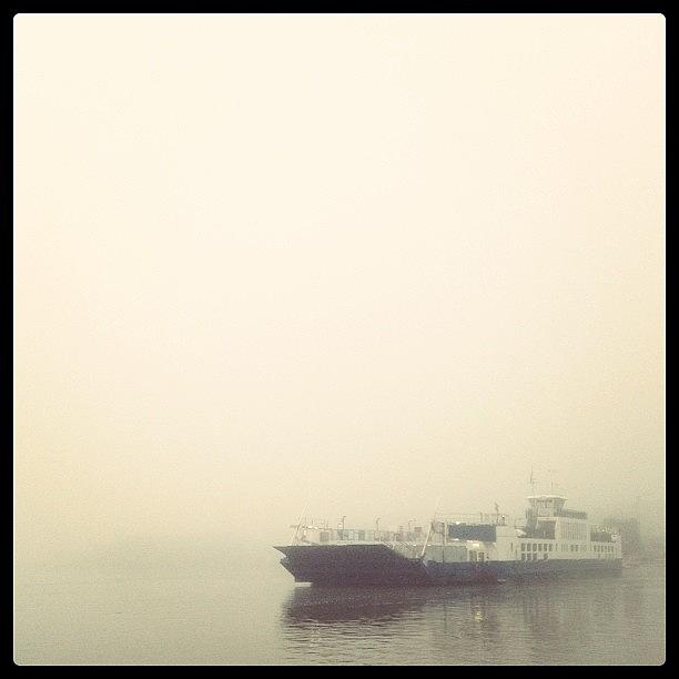 Fog Photograph - Foggy This Morning #fog #ferry by Joe Trethewey