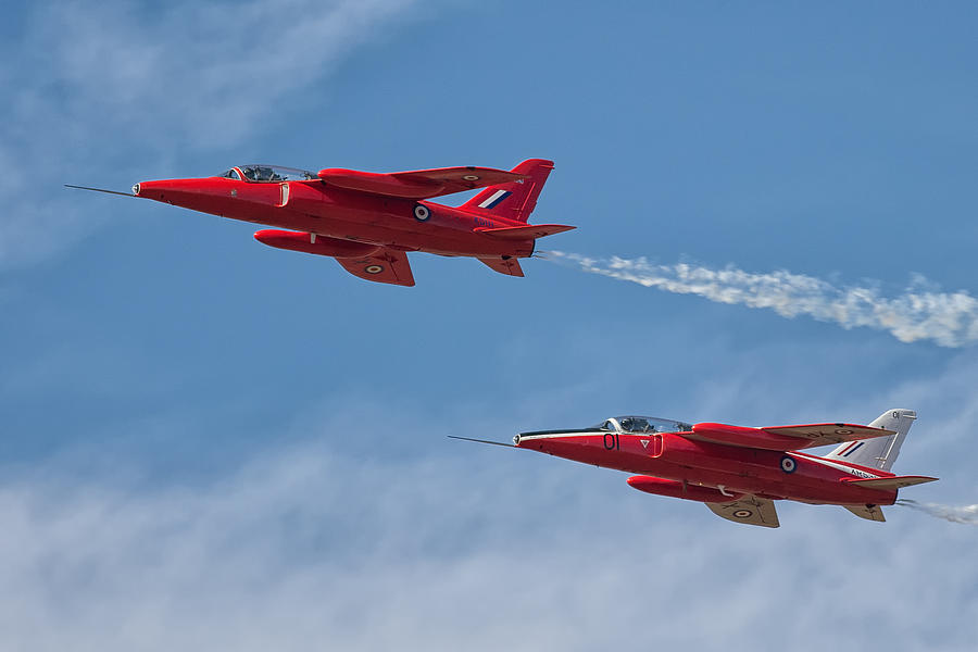 Folland Gnat Display Team Photograph by Tim Croton | Fine Art America