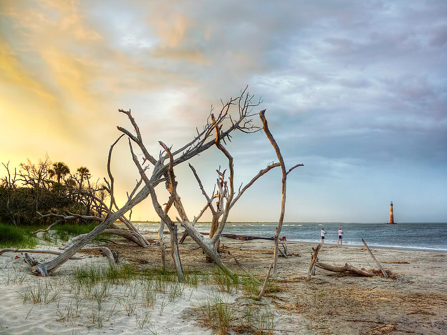 Folly Beach Fishing Photograph by Jenny Ellen Photography - Pixels