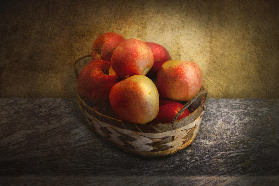 Food - Apples - Apples in a basket  Photograph by Mike Savad