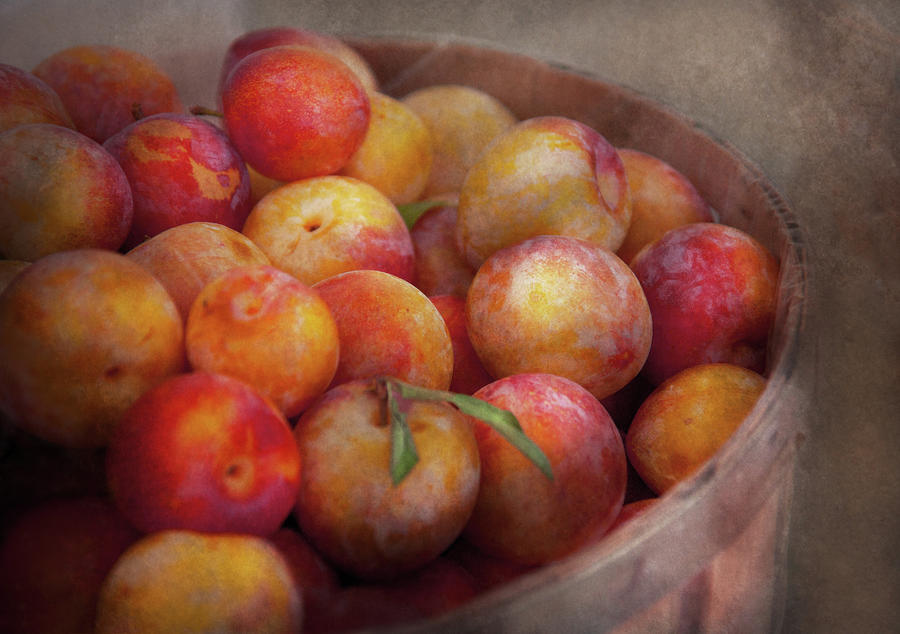 Food - Peaches - Farm fresh peaches  Photograph by Mike Savad