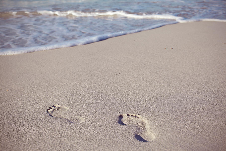 Footprints In Sand Photograph By Niamh O Reilly.