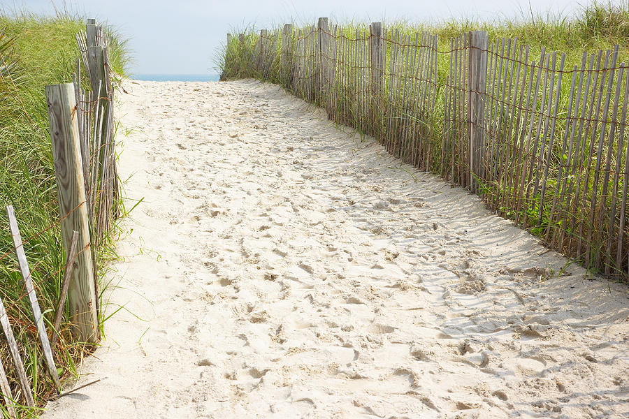 Footprints In Sand Of Beach Access Path Photograph by Jupiterimages ...
