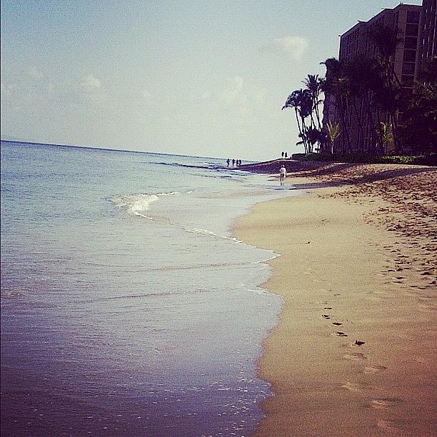 Beach Photograph - #footprints #ocean #sand #beach #hawaii by Kristin Rogers